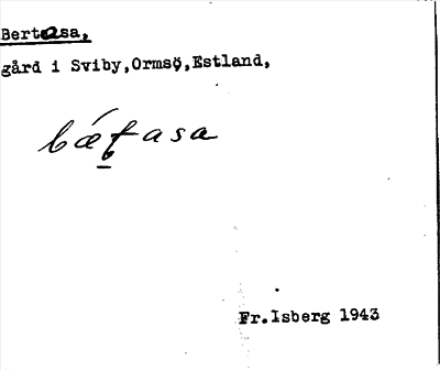 Bild på arkivkortet för arkivposten Bertasa