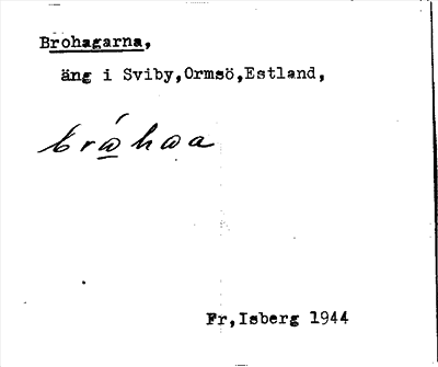 Bild på arkivkortet för arkivposten Brohagarna