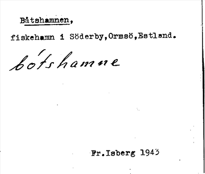 Bild på arkivkortet för arkivposten Båtshamnen