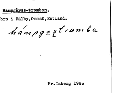 Bild på arkivkortet för arkivposten Hampgårds-tromben