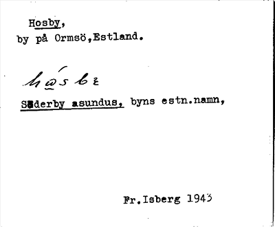 Bild på arkivkortet för arkivposten Hosby