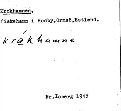 Bild på arkivkortet för arkivposten Krokhamnen