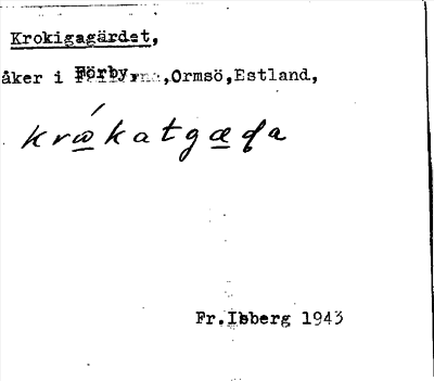 Bild på arkivkortet för arkivposten Krokigagärdet