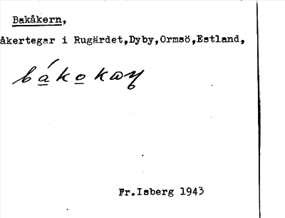 Bild på arkivkortet för arkivposten Bakåkern
