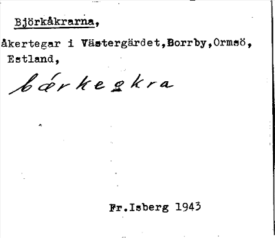 Bild på arkivkortet för arkivposten Björkåkrarna