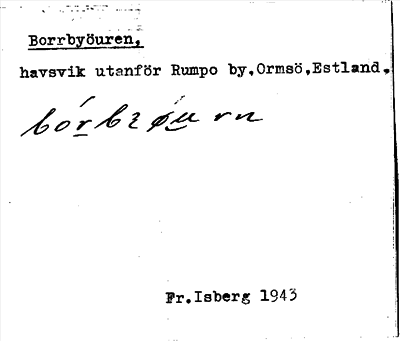 Bild på arkivkortet för arkivposten Borrbyöuren