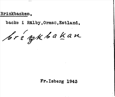 Bild på arkivkortet för arkivposten Brinkbacken