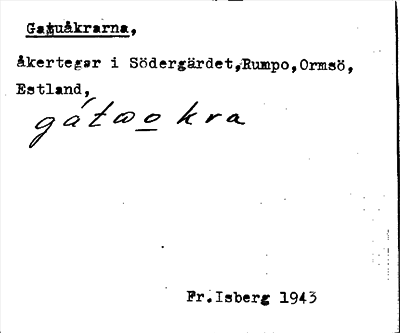 Bild på arkivkortet för arkivposten Gatuåkrarna