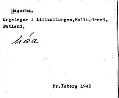 Bild på arkivkortet för arkivposten Hagarna