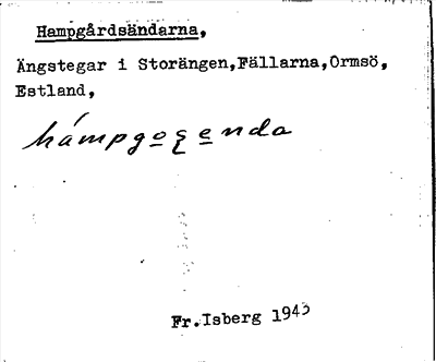 Bild på arkivkortet för arkivposten Hampgårdsändarna