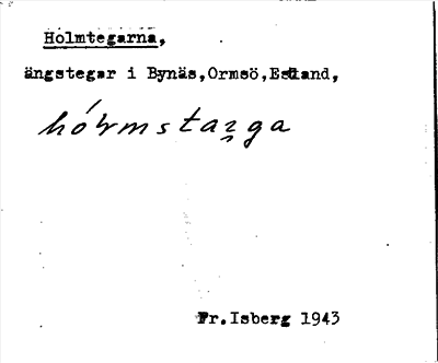 Bild på arkivkortet för arkivposten Holmtegarna