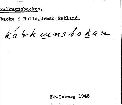 Bild på arkivkortet för arkivposten Kalkugnsbacken
