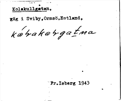 Bild på arkivkortet för arkivposten Kolakullgatan