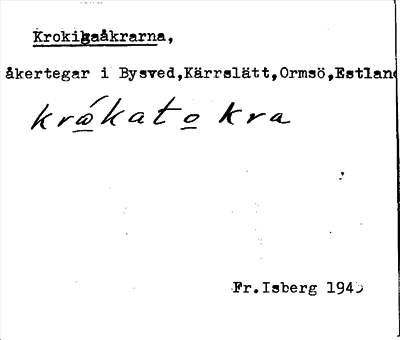 Bild på arkivkortet för arkivposten Krokigsåkrarna