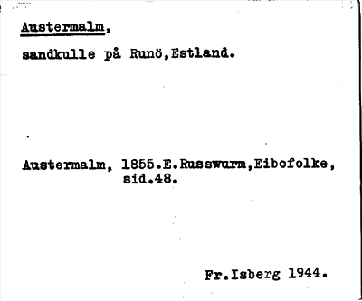 Bild på arkivkortet för arkivposten Austermalm