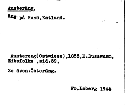 Bild på arkivkortet för arkivposten Austeräng
