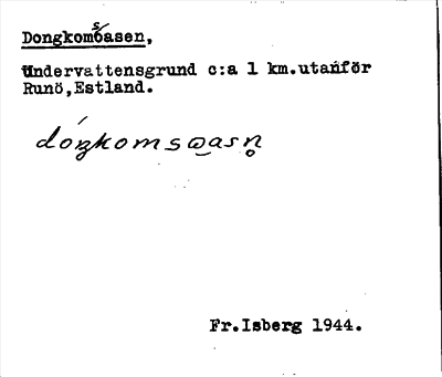 Bild på arkivkortet för arkivposten Dongkomsmossen