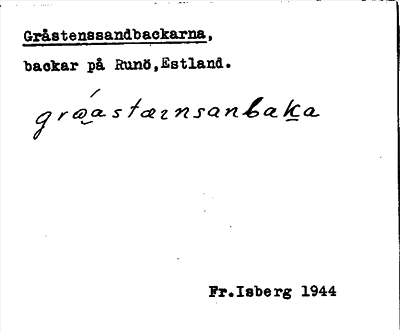 Bild på arkivkortet för arkivposten Gråstenssandbackarna