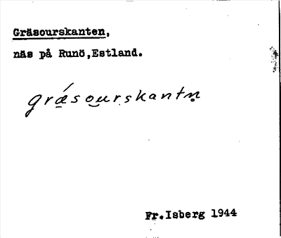 Bild på arkivkortet för arkivposten Gräsourskanten