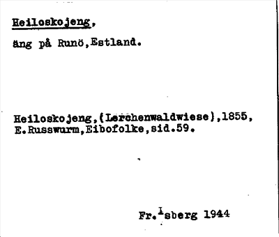 Bild på arkivkortet för arkivposten Heiloskojeng