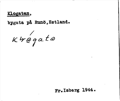 Bild på arkivkortet för arkivposten Klogatan