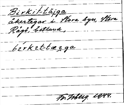 Bild på arkivkortet för arkivposten Birkit-täjga