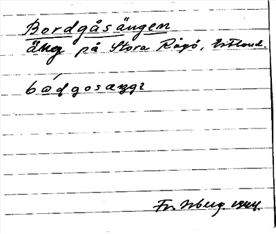 Bild på arkivkortet för arkivposten Bordgåsängen