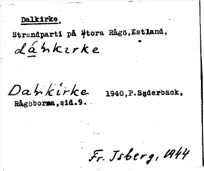 Bild på arkivkortet för arkivposten Dalkirke
