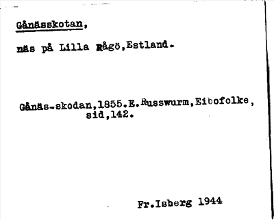 Bild på arkivkortet för arkivposten Gånässkotan