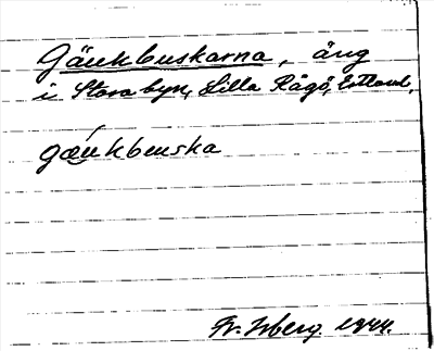 Bild på arkivkortet för arkivposten Gäukbuskarna