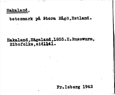 Bild på arkivkortet för arkivposten Hakaland
