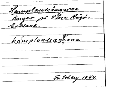 Bild på arkivkortet för arkivposten Hamplandsängarna