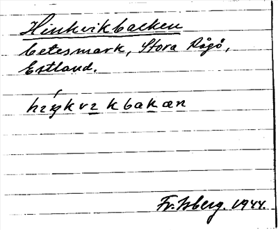 Bild på arkivkortet för arkivposten Hinkvikbacken