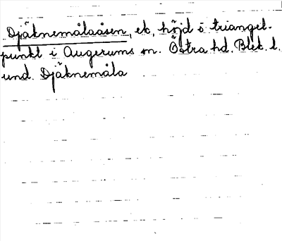 Bild på arkivkortet för arkivposten Djäknemålaåsen