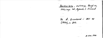 Bild på arkivkortet för arkivposten Burkviken