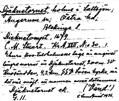 Bild på arkivkortet för arkivposten Djäknetornet