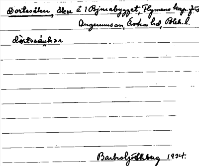 Bild på arkivkortet för arkivposten Dortesåker