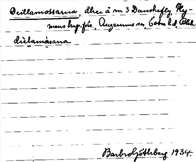 Bild på arkivkortet för arkivposten Drillamossarna