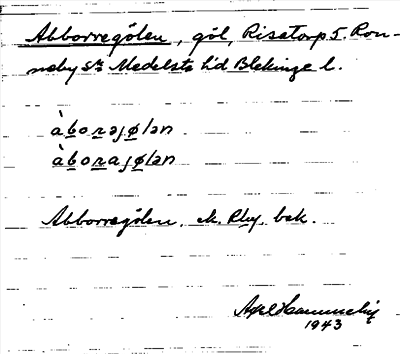 Bild på arkivkortet för arkivposten Abborregölen