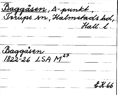 Bild på arkivkortet för arkivposten Baggåsen