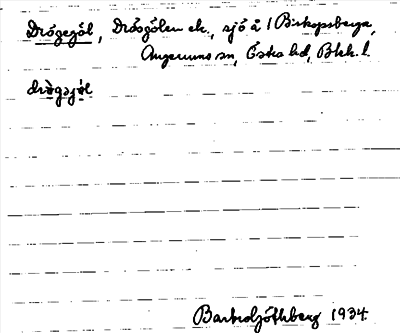 Bild på arkivkortet för arkivposten Drögegöl