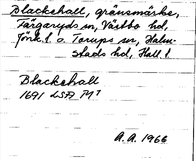 Bild på arkivkortet för arkivposten Blackehall
