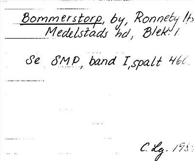 Bild på arkivkortet för arkivposten Bommerstorp