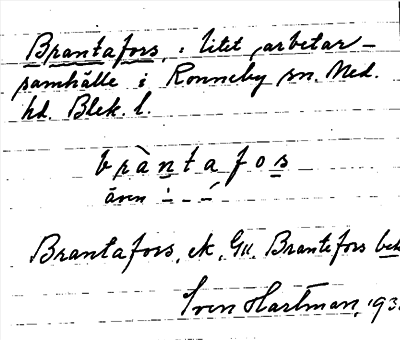 Bild på arkivkortet för arkivposten Brantafors