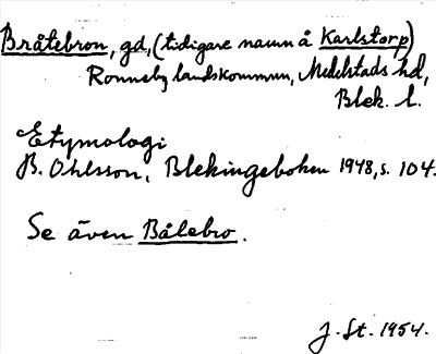 Bild på arkivkortet för arkivposten Bråtebron
