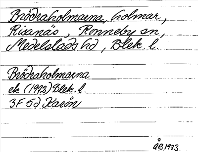 Bild på arkivkortet för arkivposten Brödraholmarna
