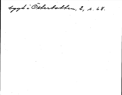 Bild på baksidan av arkivkortet för arkivposten Övermalaks