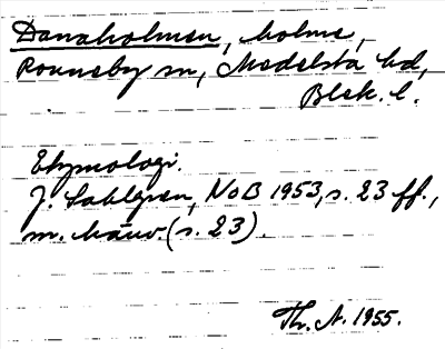Bild på arkivkortet för arkivposten Danaholmen