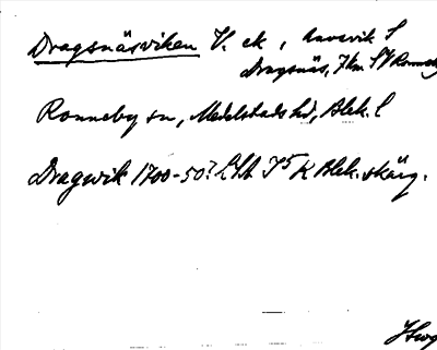 Bild på arkivkortet för arkivposten Dragsnäsviken