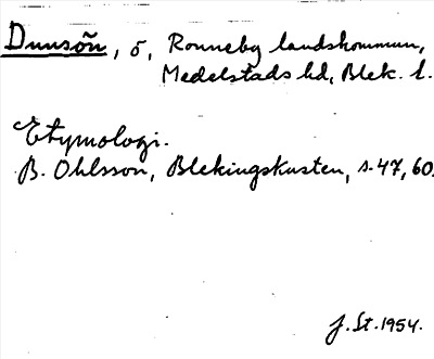 Bild på arkivkortet för arkivposten Dunsön